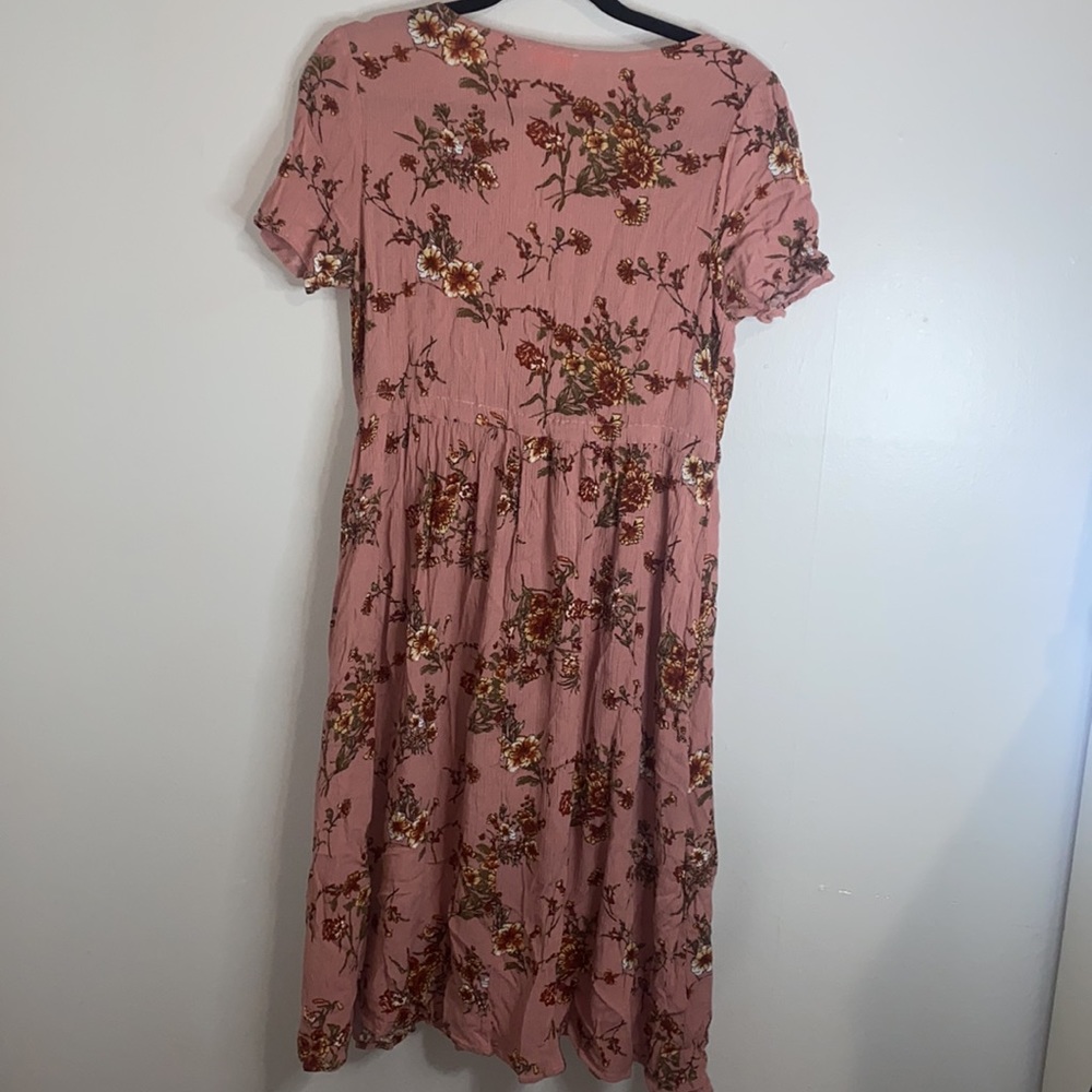 🪼Blush Pink Floral tie dress! - Picture 9 of 9